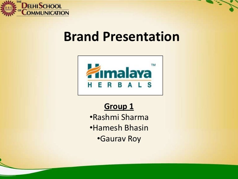 himalaya products ppt presentation