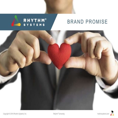 Brand Promise Rhythm University Slideshare