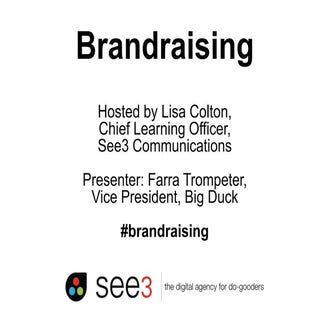 Brandraising: How to Create Relatio...