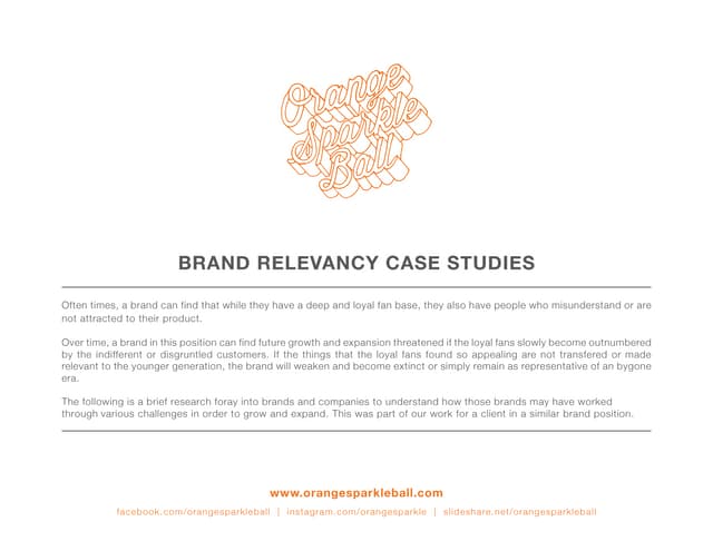 Brand Relevancy Case Studies