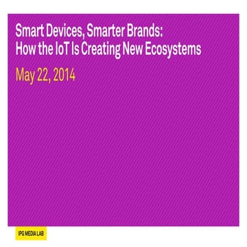 Brands as Services: How the IoT Is Creating New Ecosystems
