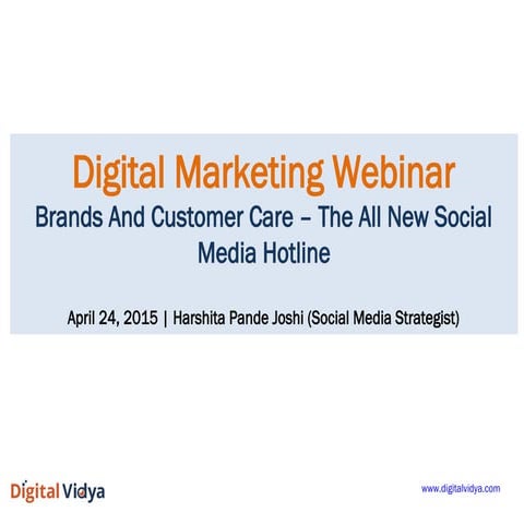 Brands And Customer Care – The All New Social Media Hotline