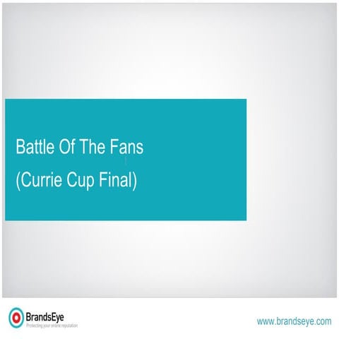 BrandsEye - Battle of the Fans (Currie Cup)