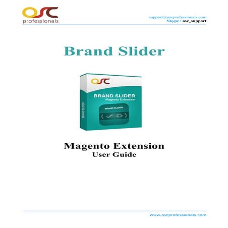 Brand slider magento extension