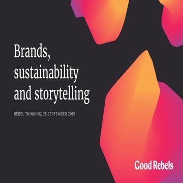 Webinar: Brands, storytelling and sustainability