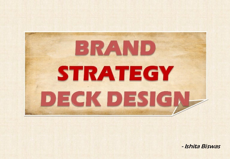 Brand strategy deck design
