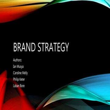 Brand strategy