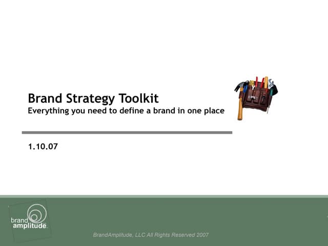 Brand Strategy Toolkit