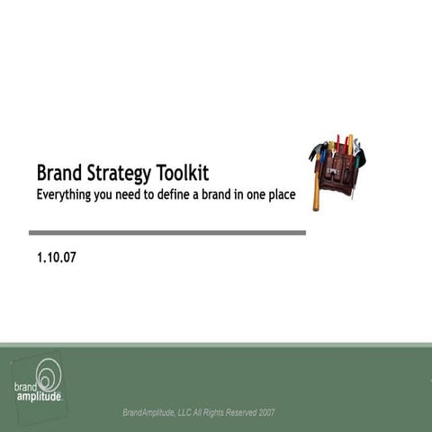 Brand Strategy Toolkit