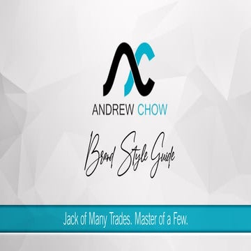 Andrew Chow Brand & Logo Style Guide