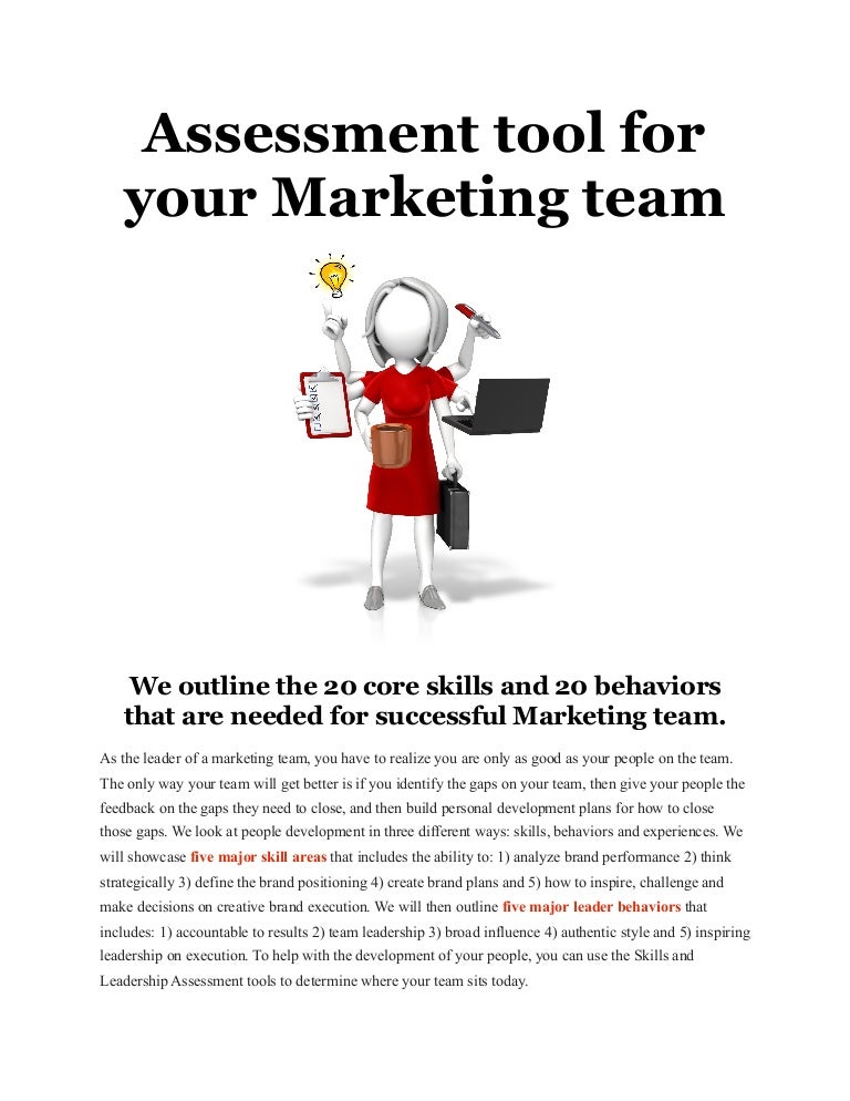 Brand Team Assessment Tool