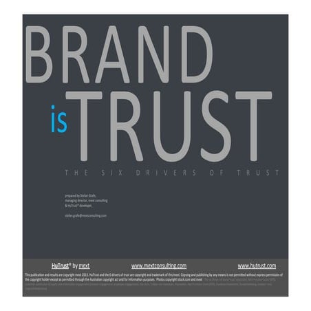 Brand Trust The Six Drivers of Trust | PDF