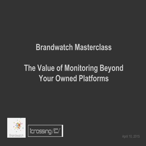 Masterclass: The Value of Monitoring Beyond Your Owned Platforms