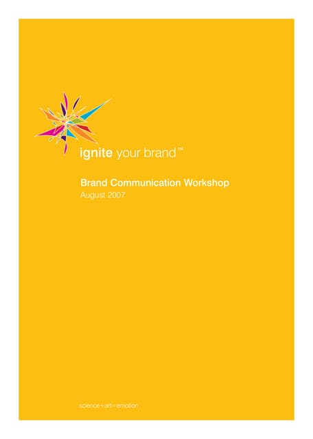 Brand Workshop Outline