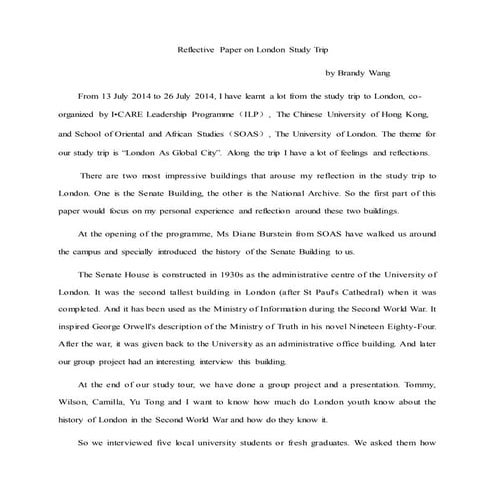Reflection paper on_educational_tour | PDF