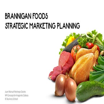 Visual Support of Brannigan Foods Exercise