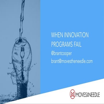 Brant cooper lean startup ams why innovation fails
