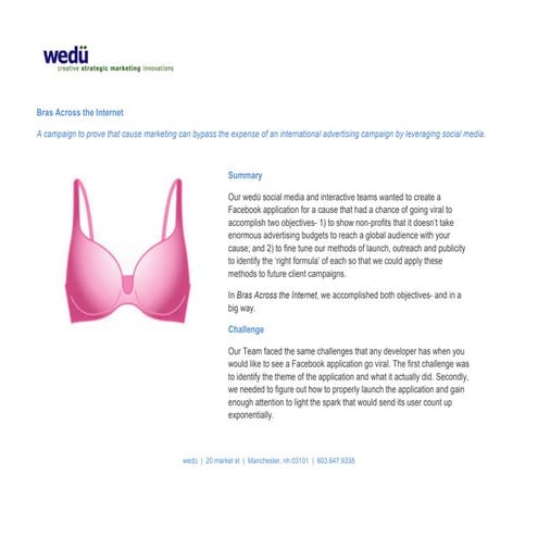 Bras across the internet case study