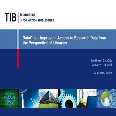 DataCite at APE 2011