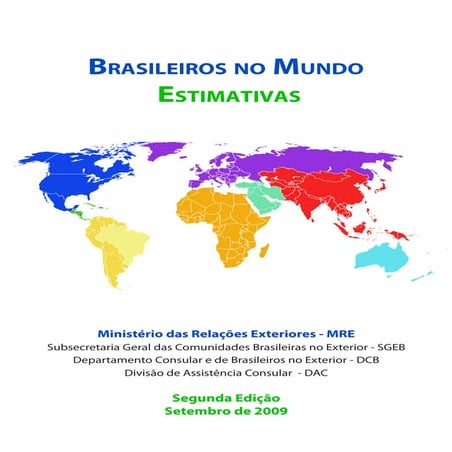 Brasileiros no Mundo - Estimativas 2009