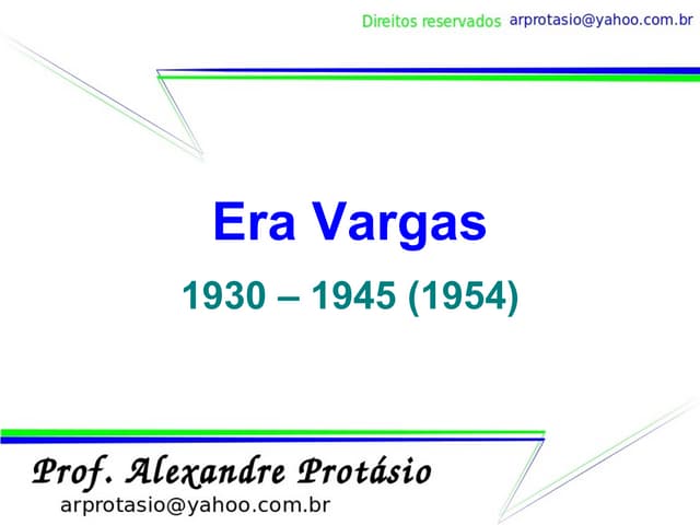 Brasil Era Vargas (1930 - 45)
