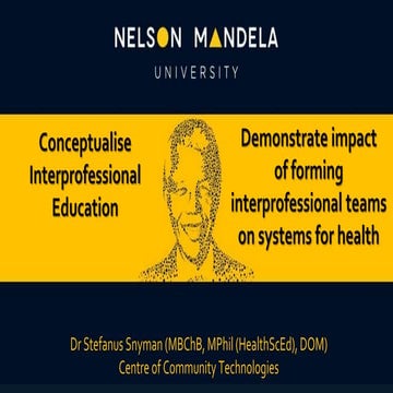 Impact of the formation of interprofessional teams on systems for health