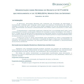 MANIFESTAÇÃO SOBRE REFORMA DO DECRE...