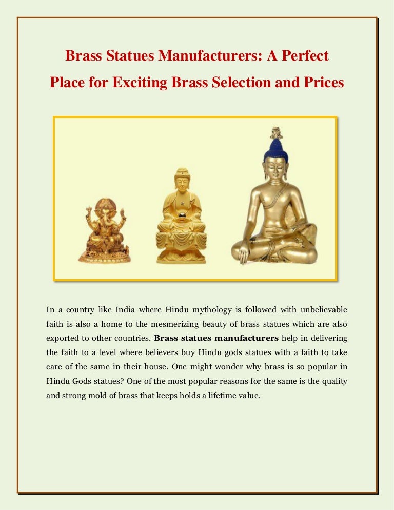 Brass Statues Manufacturers A Perfect Place for Exciting Brass Selec…