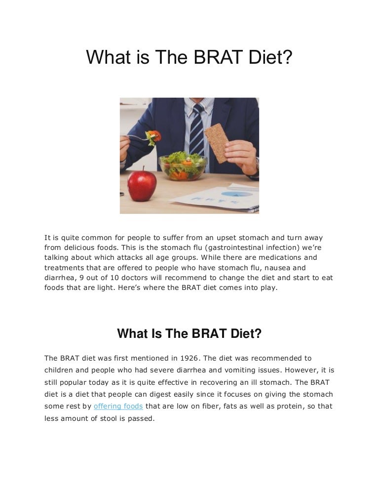 What Is The BRAT Diet?