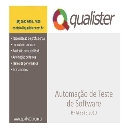 Automação de Teste - BRATESTE 2010