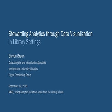 Braun Stewarding Analytics Through Data Visualization