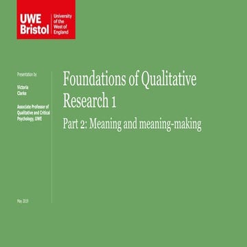 Braun, Clake & Hayfield Foundations of Qualitative Research 1 Part 2