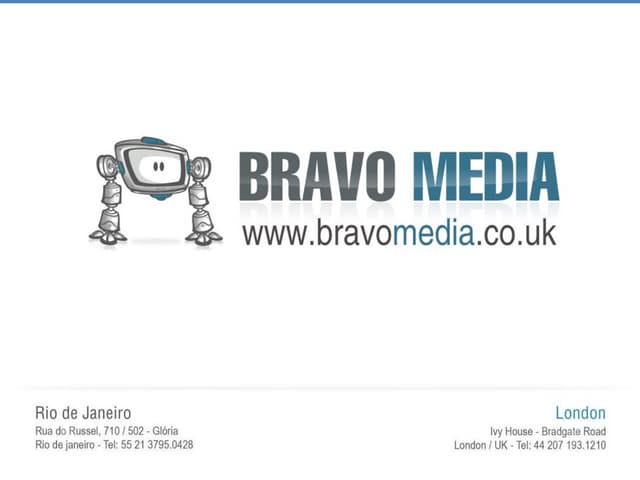 Bravo Media web design: Presentation