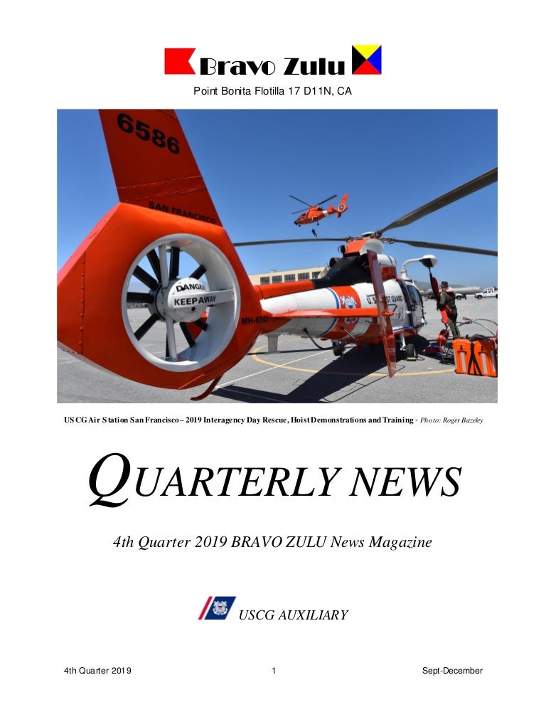 Bravo Zulu 2019 Q 4 News Magazine Uscgauxroger Bazeley Pa1 Publish Rm