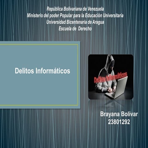 Delitos informaticos 2 | PPTX