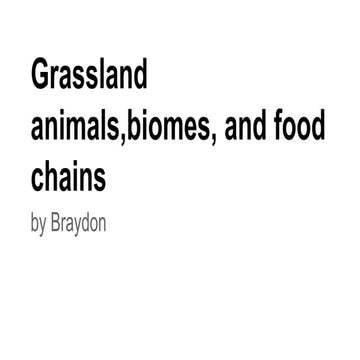 Braydon's Grassland Biome