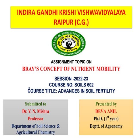 Brays nutrient mobility concept-DEVA ANIL.ppt