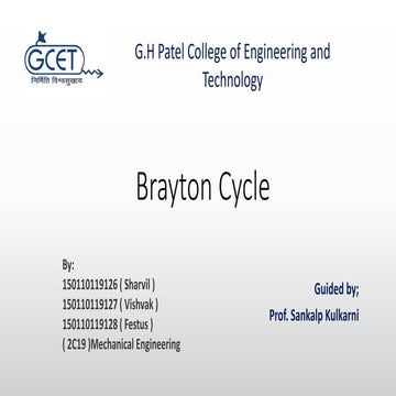 Brayton cycle
