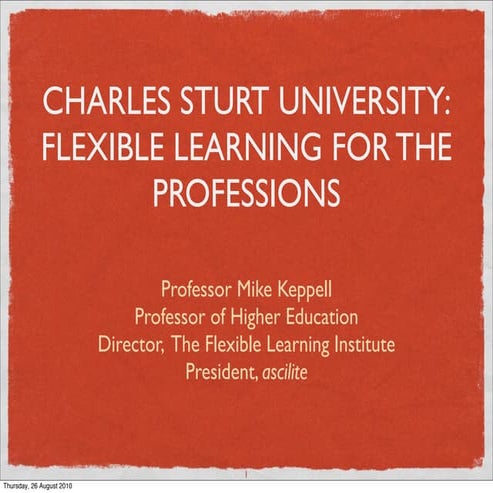 Brazil pres: Flexible Learning