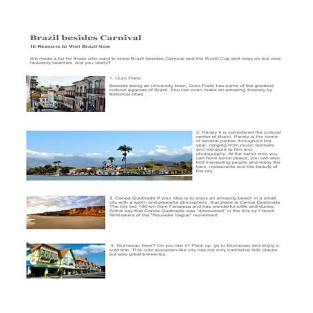 Brazil besides carnival