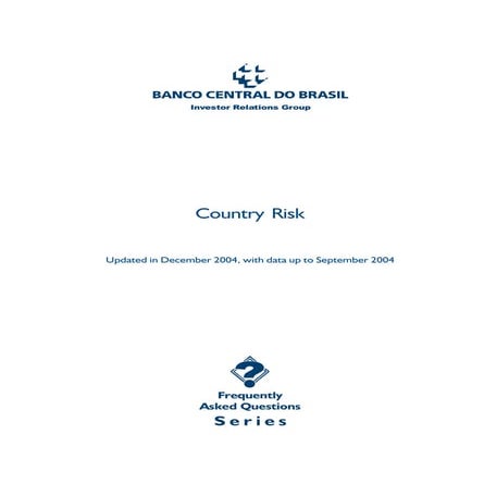 Brazil country risk | PDF