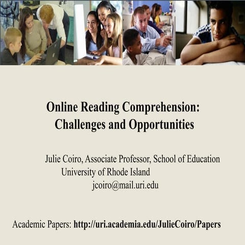Online Reading Comprehension: Challenges and Opportunities (Brazil 2014)