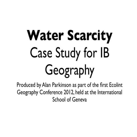 Brazil Water Scarcity