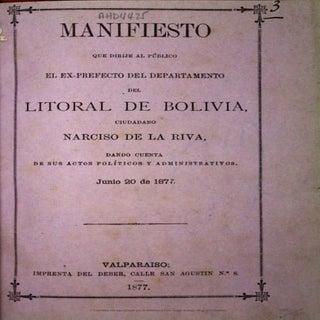 Narciso de la Riva: Manifiesto que ...