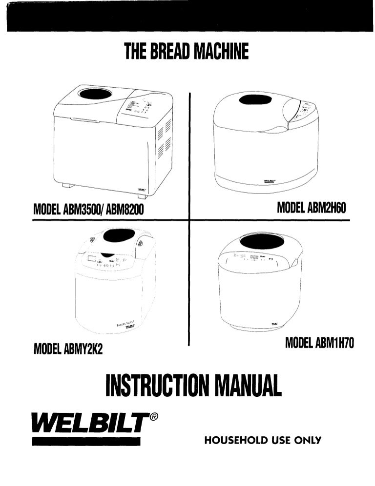 Bread machine (welbilt) manual