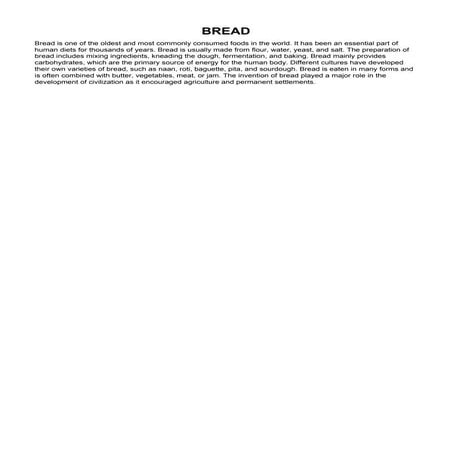 BENEFITS OF BREAD | PDF
