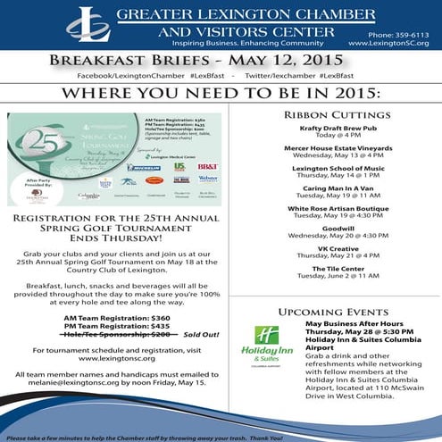 GLC&VC May 2015 Breakfast Brief 