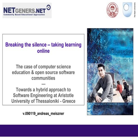 Breaking the silence – taking learning online