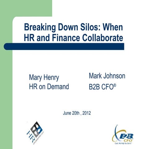 Breaking Down Silos: When HR and Finance Collaborate