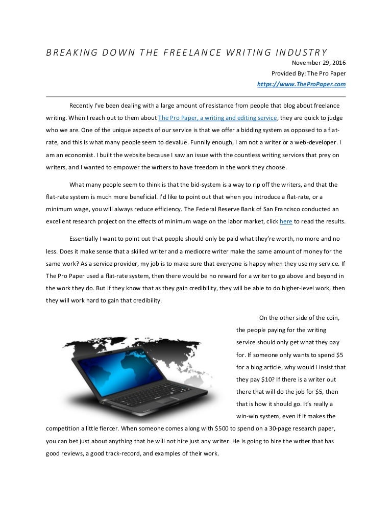 breaking down the freelance writing industry paper writing resume writing blog